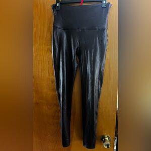 Spanx. Faux leather leggings. Size XL